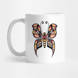 Red, Yellow and Black Haida Spirit Butterfly Mug